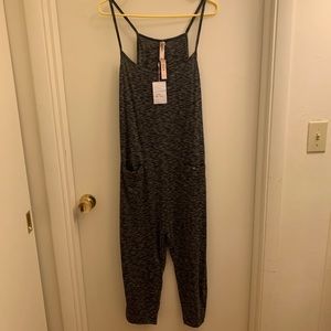 NWT Victoria’s Secret marl grey jumpsuit sz L
